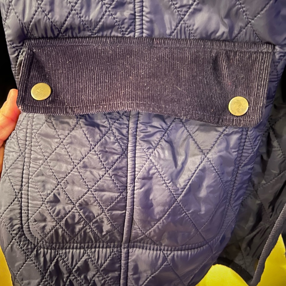 Talbots Women's Quilted Riding Jacket Blue 2X - Picture 8 of 16